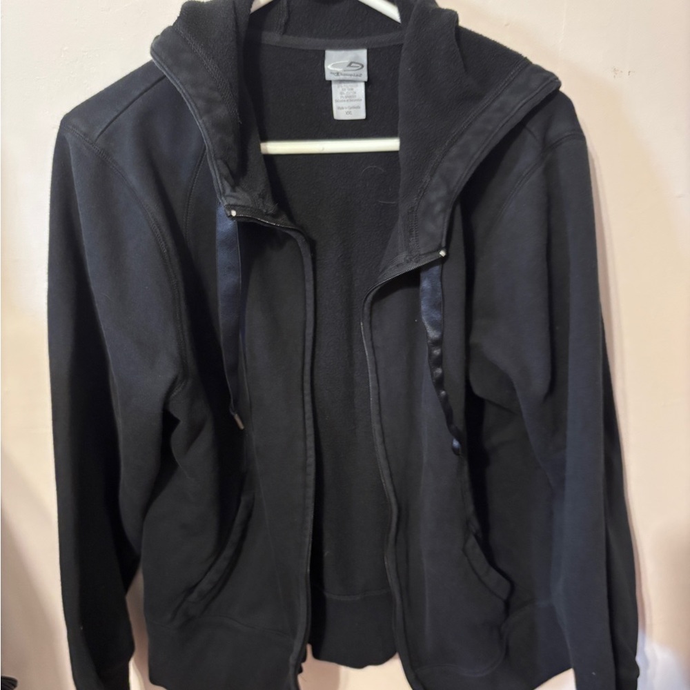Champion Black Hooded Bomber Jacket